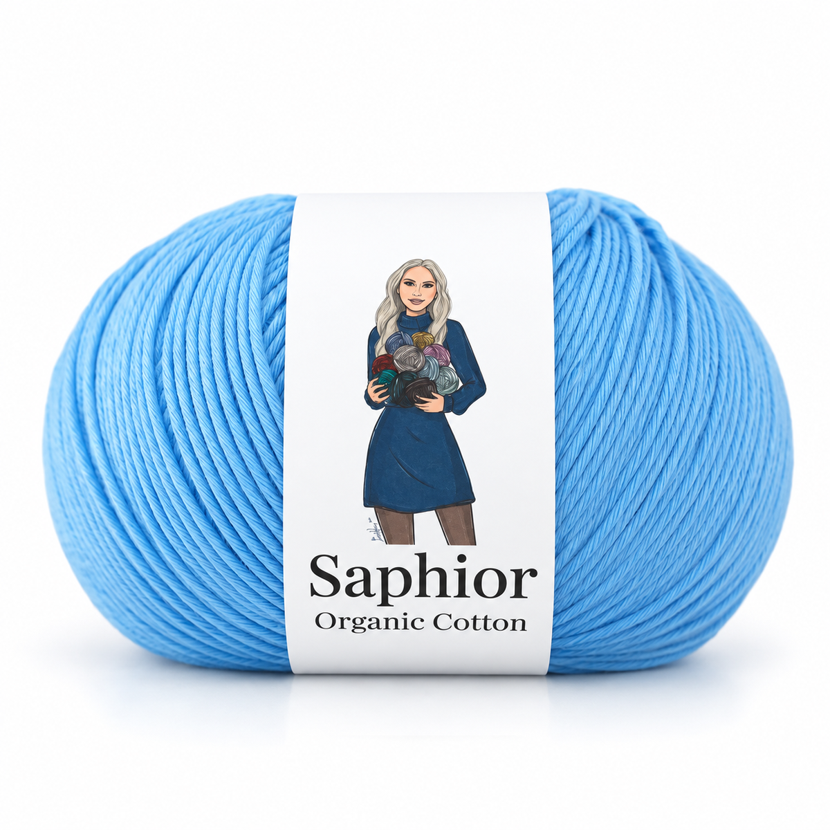 Organic Cotton - Delphinium