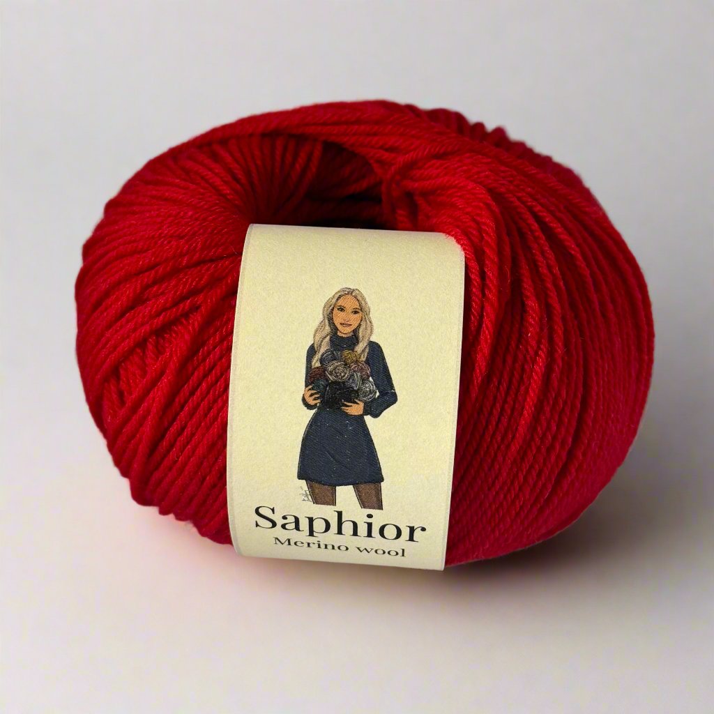 Merino Wool - Ruby Elegance