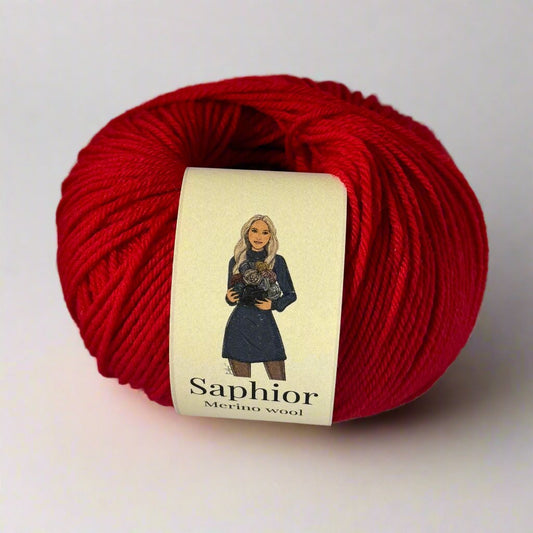 Merino Wool - Ruby Elegance