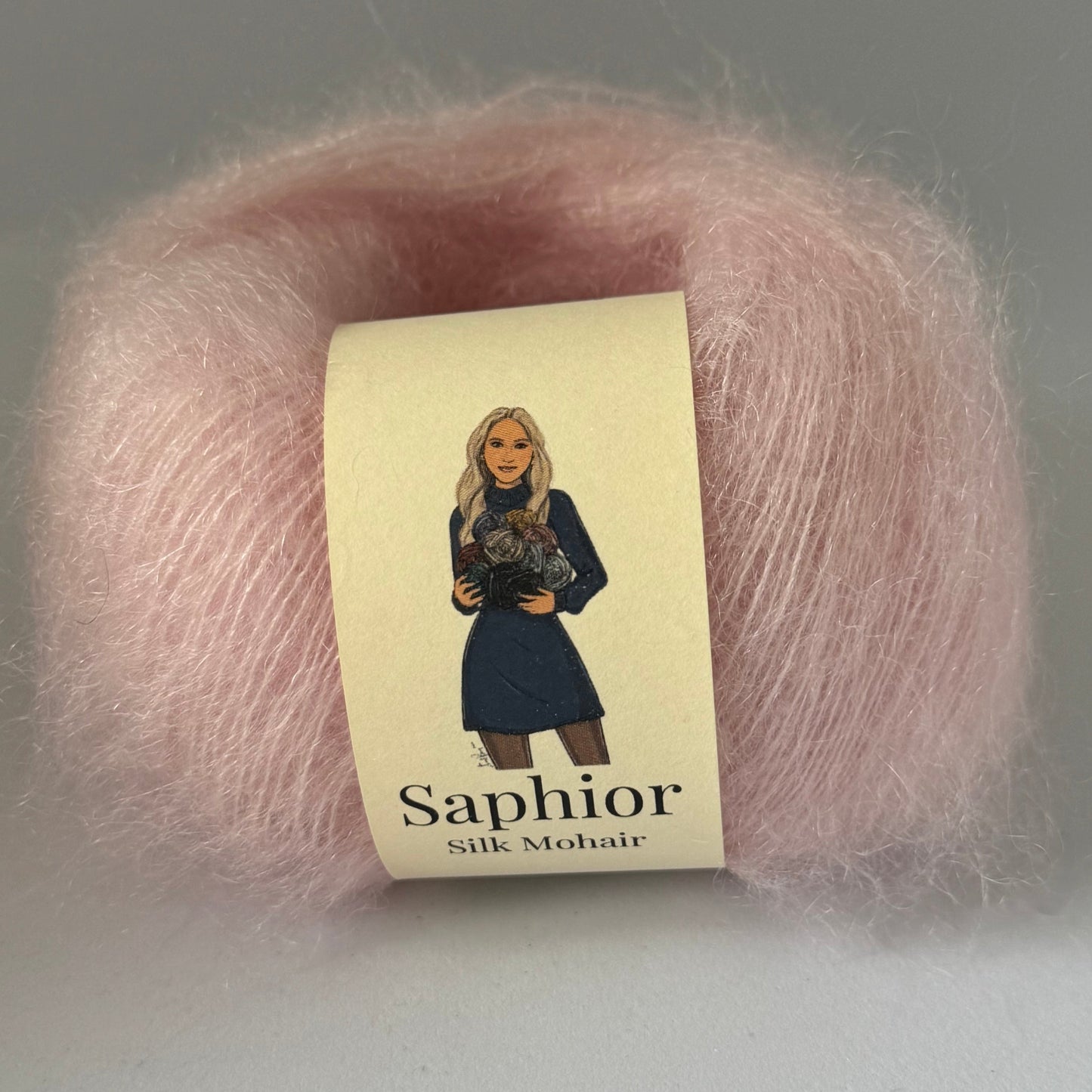 Silk Mohair - Blushed Rose