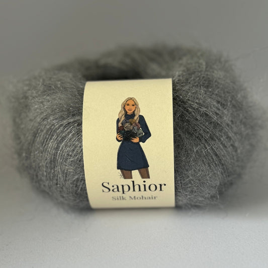 Silk Mohair - Silver Cloud