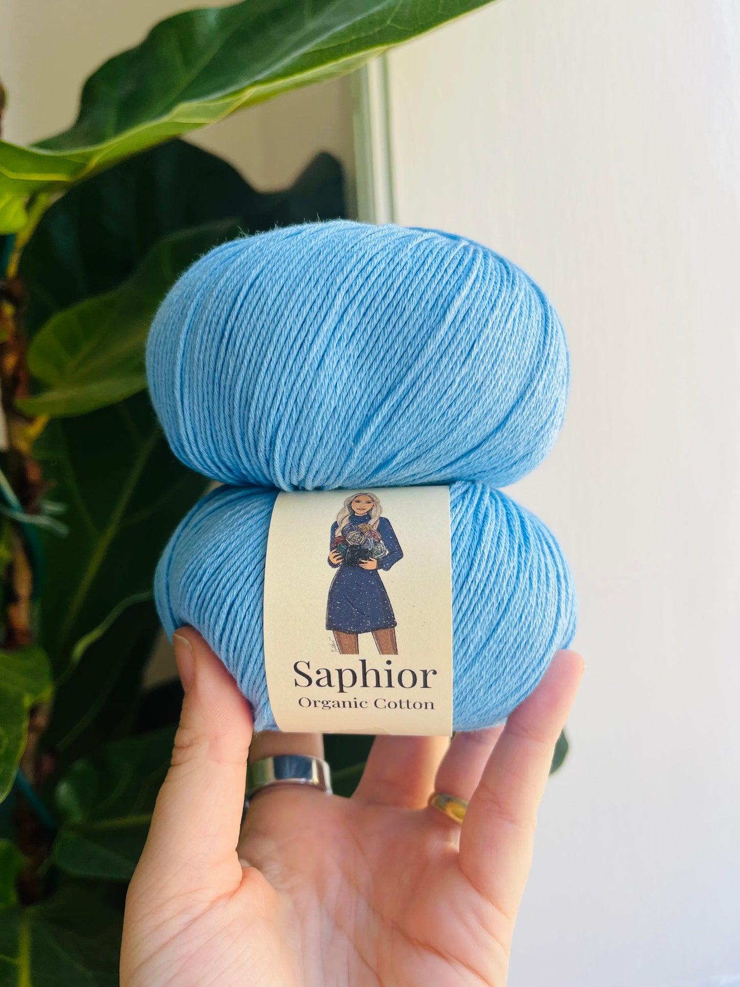 Organic Cotton - Delphinium