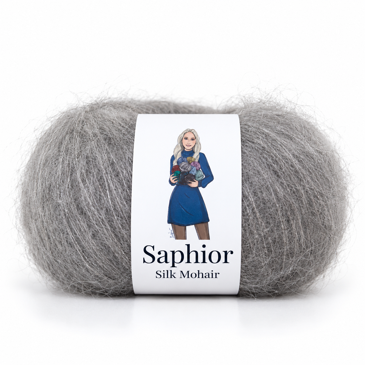 Silk Mohair - Silver Cloud