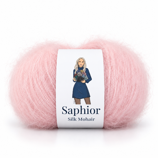 Silk Mohair - Blushed Rose
