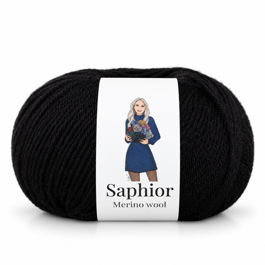 Merino Wool - Eclipse Noir
