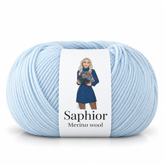 Merino Wool - Sky Serenity
