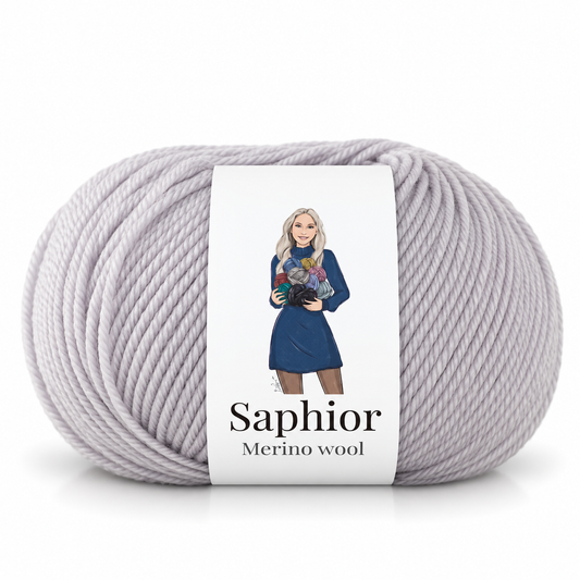 Merino Wool - Platinum Shadow