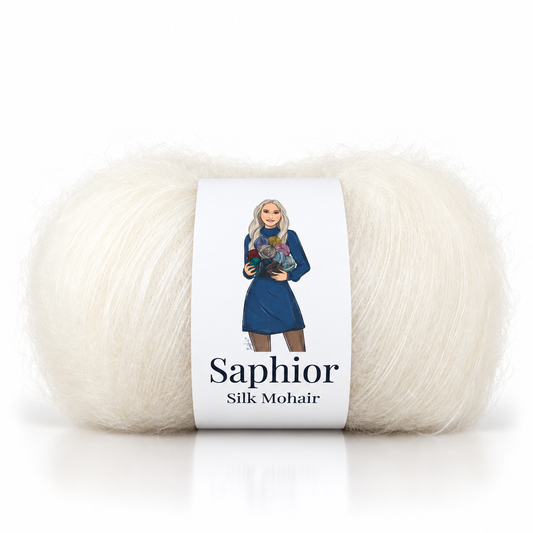 Silk Mohair - Snowflakes